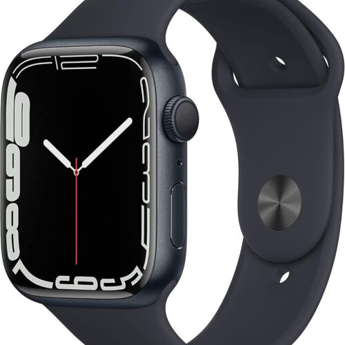 Apple Watch Serie 7 Boîtier en aluminium Minuit 45 mm avec Bracelet Minuit Reconditionné par Lagoona