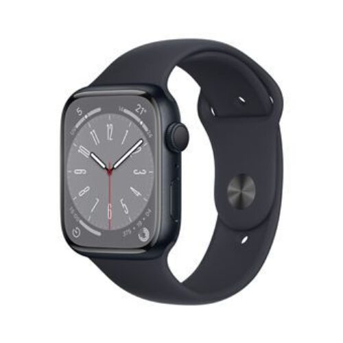 Apple Watch Series 8 GPS, 45mm boîtier Aluminium Minuit avec Bracelet Sport Minuit Reconditionné par Flex It